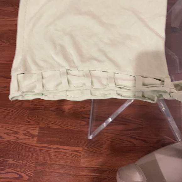 Jillian Jones off shoulder mint green tie cut out bottom sweater NWT - Picture 3 of 4